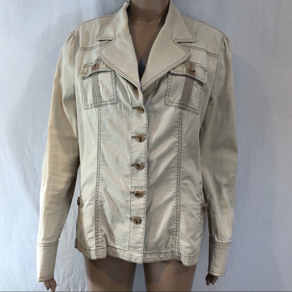 Make + Model women’s Sz L Jacket Cotton Spandex